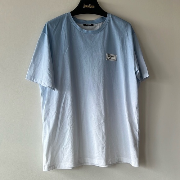 Balmain Gradient Tee Shirt Blue - Picture 2 of 8